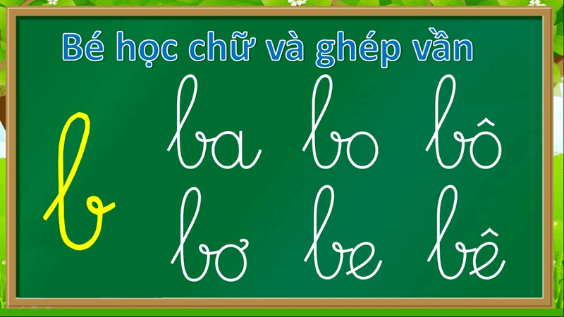 Ghép chữ - Cách dạy bé đánh vần hiệu quả
