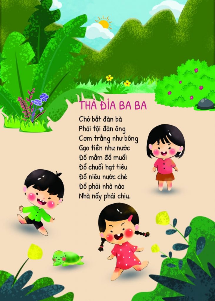 trò chơi dân gian cho trẻ mầm non thả đỉa ba ba